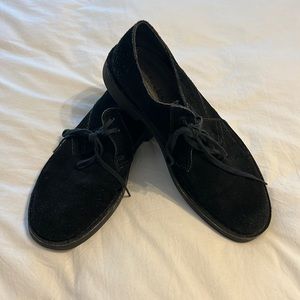 Men’s Clark black suede leather shoes